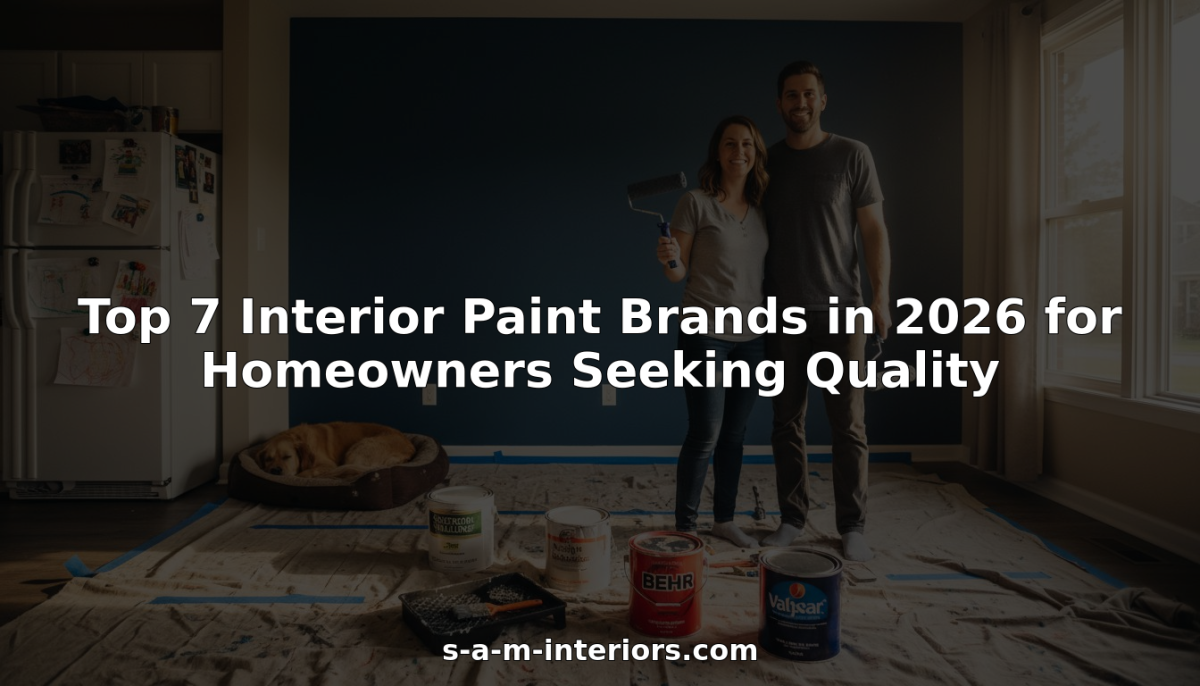Top 7 Interior Paint Brands in 2026 for Homeowners Seeking Quality